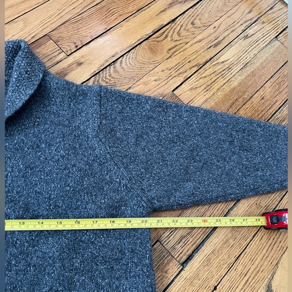 Vintage Silk Wool Blend Cardigan Grey - Large - Picture 4 of 5